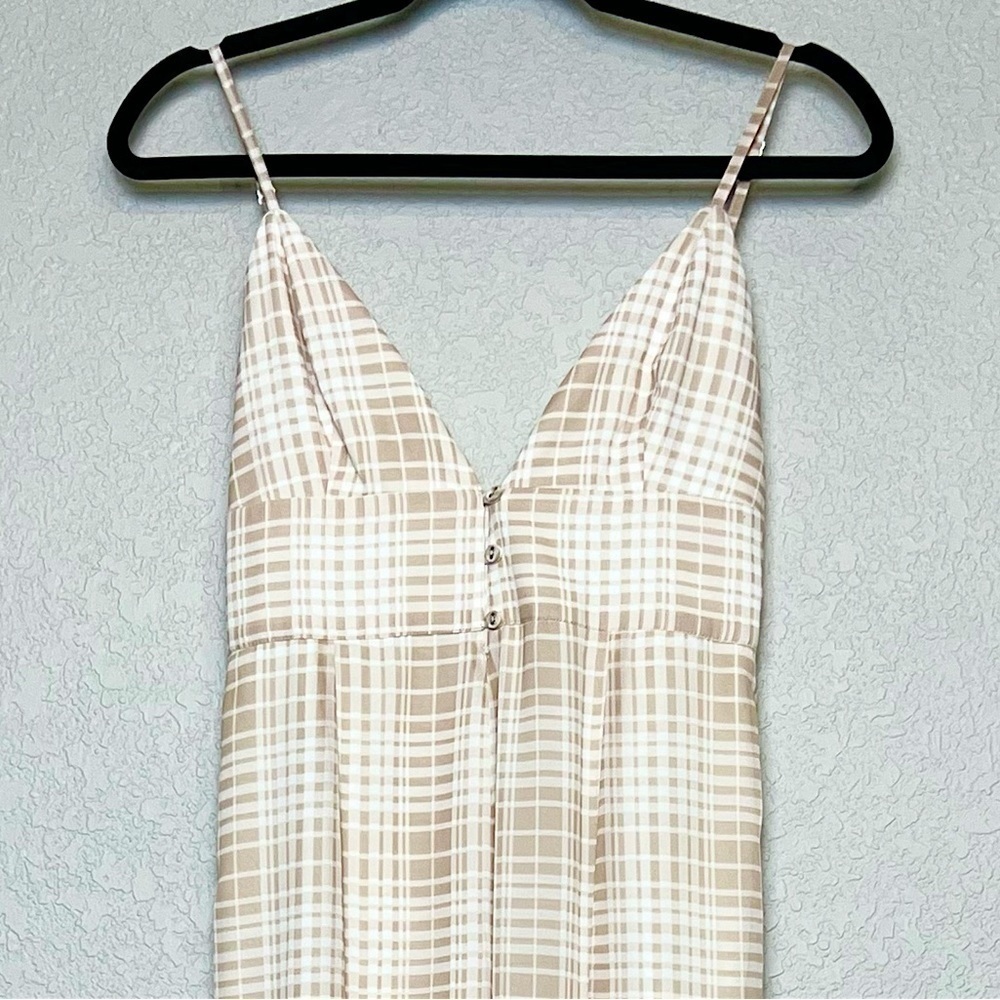 Revolve X Privacy Please 70s Neutral Check Plaid … - image 3